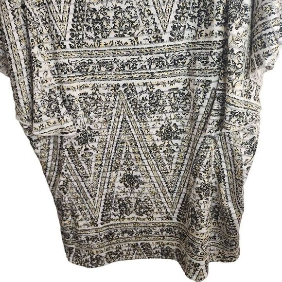 Unity World Wear Flutter Sleeve Yellow Black White Top Size 2X - Picture 9 of 10